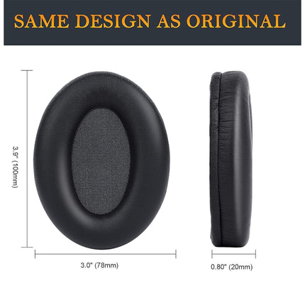 ULT Ultearpads.com Professional Earpads Cushions Replacement for Sony WH-1000XM3 (WH1000XM3) Over-Ear Headphones, Ear Pads with Softer Protein Leather & Australian sheepskin, Noise Isolation Memory Foam, Added Thickness