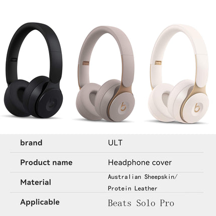 ULT Ultearpads.com Replacement Ear Pads for Beats Solo Pro Headphones - Softer Leather, Luxurious Memory Foam, Added Thickness, Extra Durability - Ear Cushions, Headset Earpads, Ear Cups Cover Repair Parts