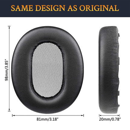 ULT Ultearpads.com Replacement Ear Pads for Sony MDR-1AM2, MDR-1AM2/B Headphones Ear Cushions, Headset Earpads, Ear Cups Cover Repair Parts