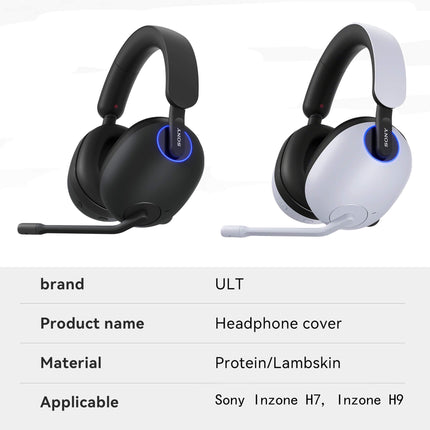 ULT Ultsaepads.com Replacement Earpads for Sony Inzone H9 (WH-G900N) & H7 (WH-G700) Headphones by ULT - Boost Comfort, Durability, Thickness & Sound Isolation,Ear Cups Cover Repair Parts