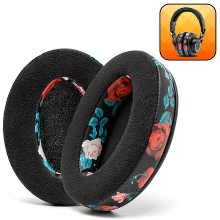 For Audio-Technica ATH M50X Earpads - Velour Hybrid