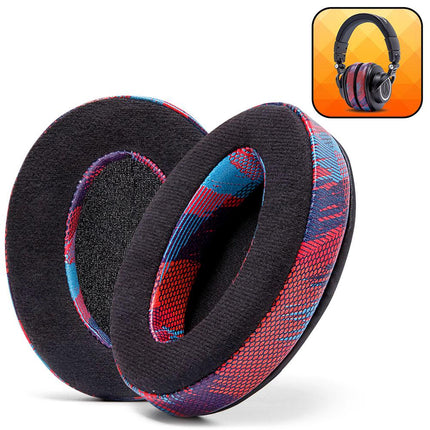For Audio-Technica ATH M50X Earpads - Velour Hybrid