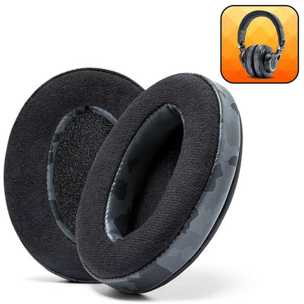For Audio-Technica ATH M50X Earpads - Velour Hybrid