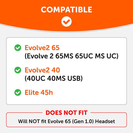 Upgraded For Jabra Evolve2 65 Earpads - ULT PadZ Evolve2 65